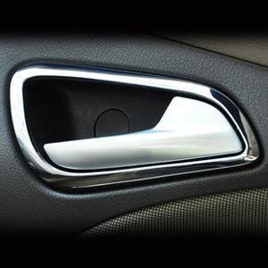 Chrome inside handle collar trim 4pcs set fit ford focus 2012 2013