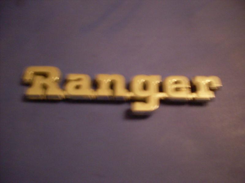 1979 ford ranger/1 crome style fender emblem/sold as 1 each/fits l/r 