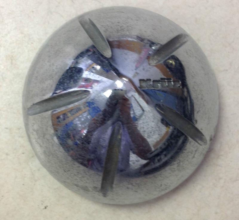 Kruz aftermarket wheel center cap chrome 3.25" diameter