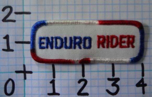 Vintage nos enduro rider motorcycle patch from the 70's 006