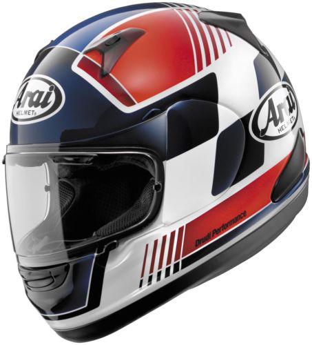 Arai signet-q graphics motorcycle helmet racer red small