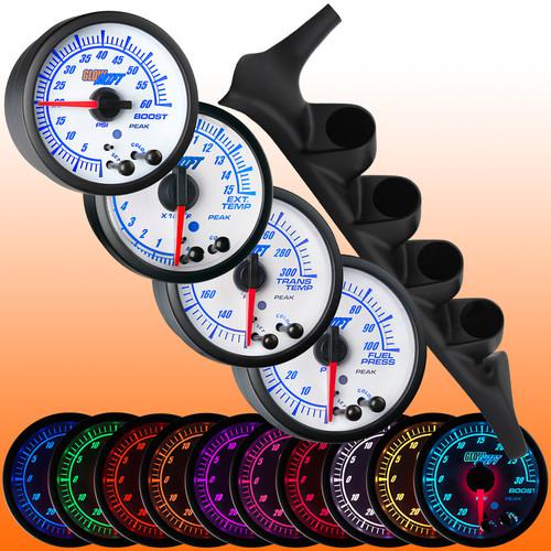 Purchase 9297 FORD F250 F350 DIESEL QUAD PILLAR POD + 4 WHITE ELITE