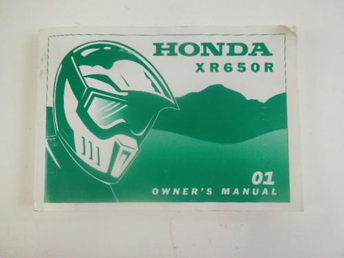 Honda xr650r owner's manual xr 650r 650 r 2001