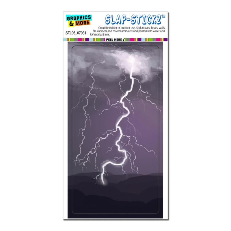Lightning storm - thunder sky weather - slap-stickz™ window bumper sticker