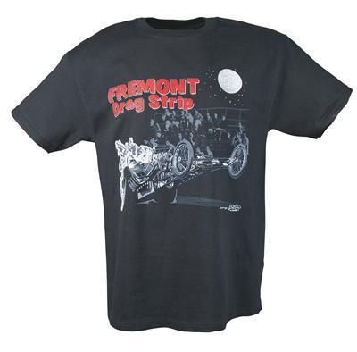 Andy's t's t-shirt cotton fremont drag strip black large each 9213l