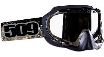 509 sinister goggle - snowmobile goggle - camo - realtree camo with yellow tint 