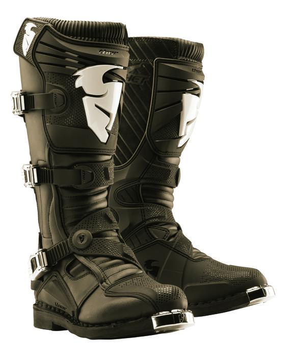 Thor ratchet series mx motorcycle boots black 13 us