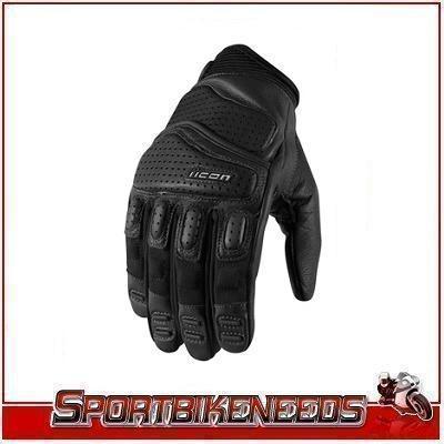 Icon super duty 2 black white gloves new medium md