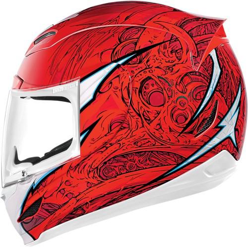 Icon airmada sportbike sb1 helmet red small new
