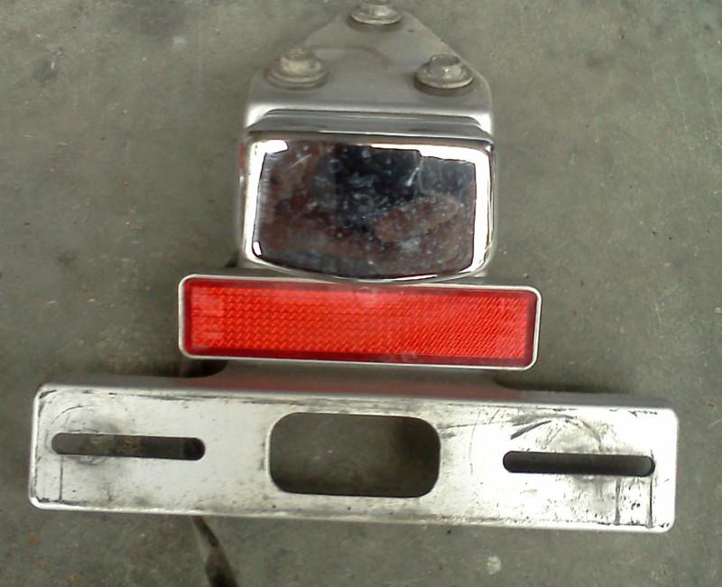 2002 suzuki savage ls650 s40 license plate bracket holder reflector light oem