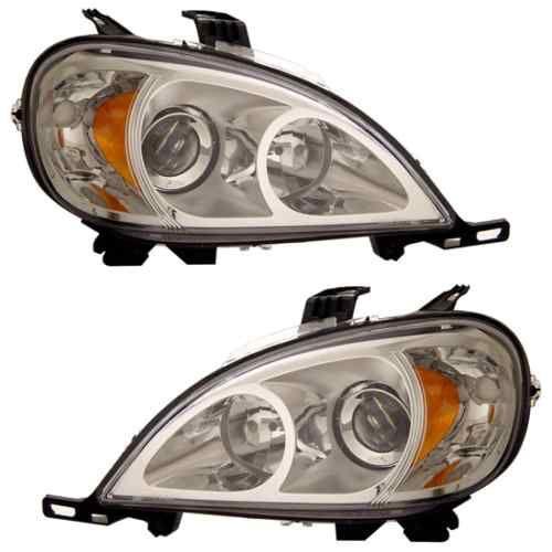 Freightliner columbia 1996-2012 chrome projector headlights head lamps front