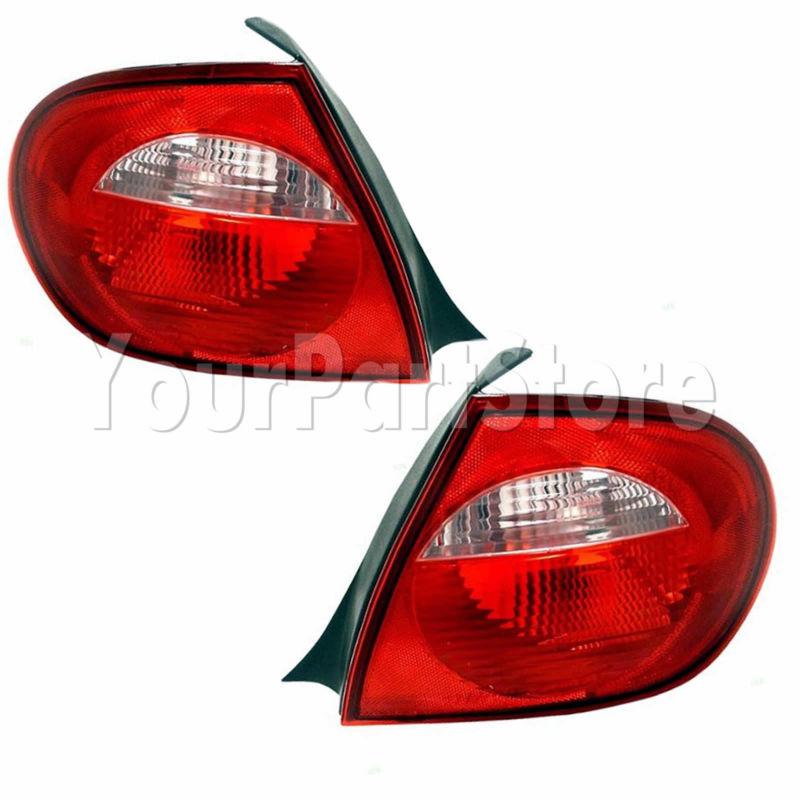 03-05 dodge neon rear outer tail light brake lamp assembly left & right set pair