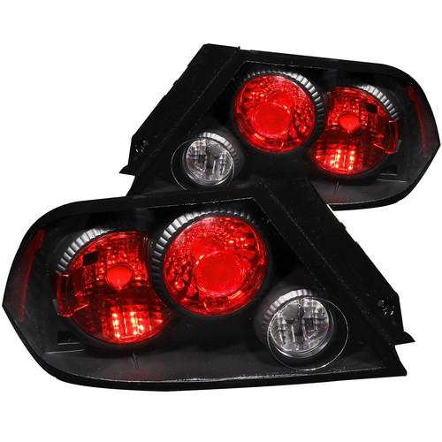 Anzo tail lights for 2003-2006 mitsubishi lancer black style 221086