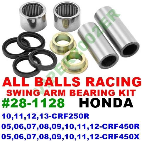 All balls swing arm bearing kit honda 10-13 crf250r 05-12 crf450r/450x #28-1128