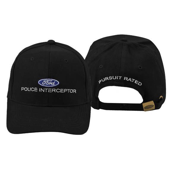 Brand new color black ford pursuit rated ford police interceptor hat cap!
