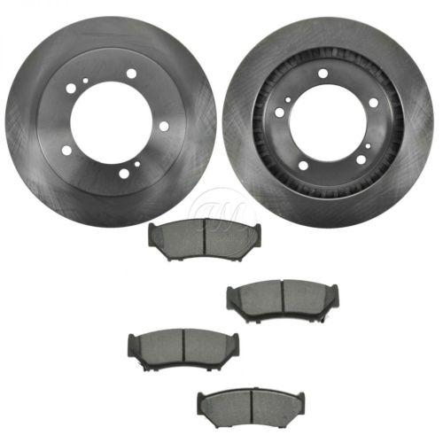 99-04 tracker vitara front disc brake rotors & semi-metallic pad kit set