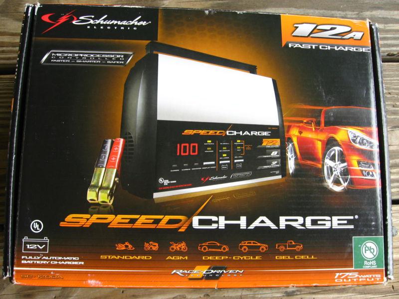 Schumacher speed charge 12-amp battery charger