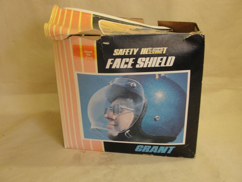 Vintage retro grant safety motorcycle helmet face shield