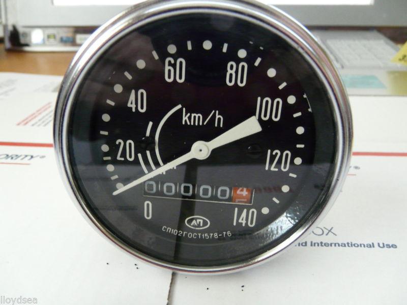 Dnepr motorcycle mt11/mt16 nos speedometer kilometers only