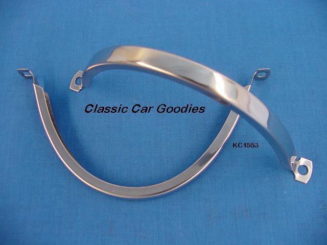 1955 chevy tail light bezel band ss new pair!