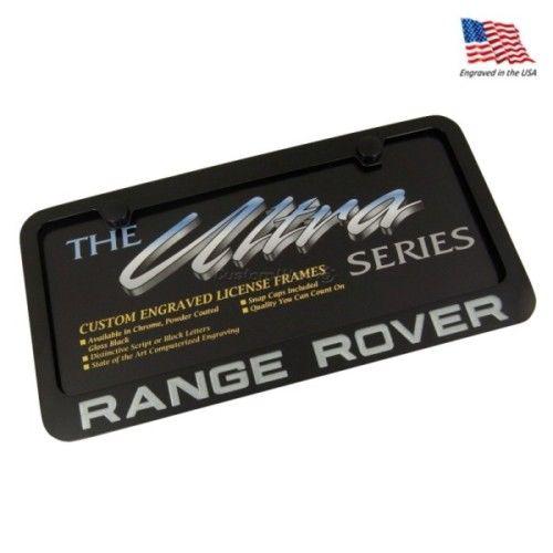 Range rover black license plate frame - brand new!