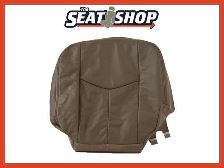 2006 chevy suburban tahoe grey leather seat cover lh bottom