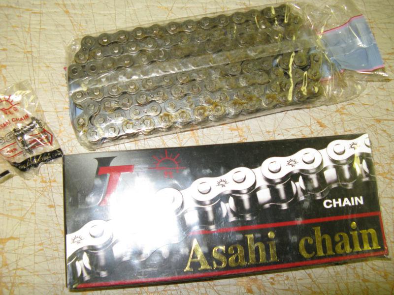 3 jt asahi motorcycle  chain - 428 width - 110 links - gets three (3) for one!