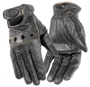 River road womens outlaw vintage gloves brown x-large