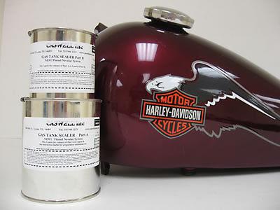 Harley triumph ducati norton caswell epoxy  fuel gas tank sealer