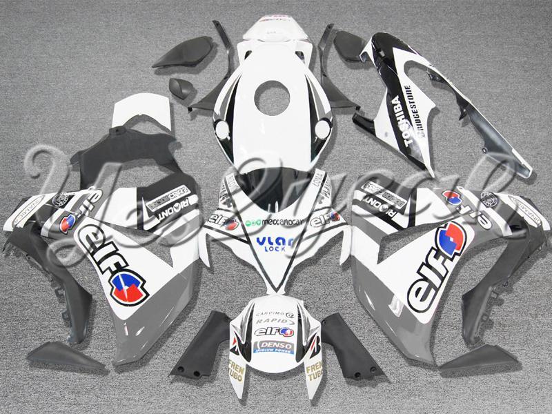 Injection molded fit fireblade cbr1000rr 08-11 grey white fairing zn740