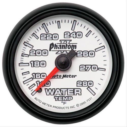 Autometer phantom ii mechanical water temperature gauge 2 1/16&#034; dia 7531
