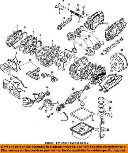 Subaru oem 86-89 gl crankshaft-pulley 12305aa001