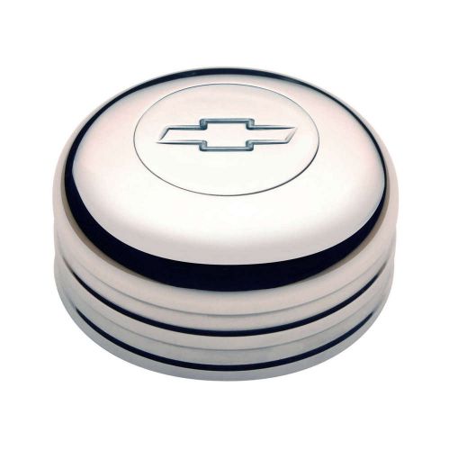 Gt performance products gt3 horn button bowtie logo polished p/n 11-1002