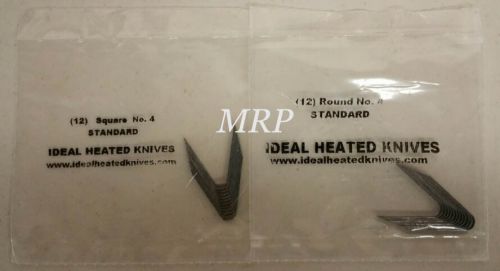 Ideal 125 tire regroover blade set 12 #4 rd &amp; 12 #4 square free shipping