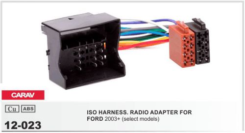 Carav 12-023 iso harness adapter for car audio ford 2003+ (select models)