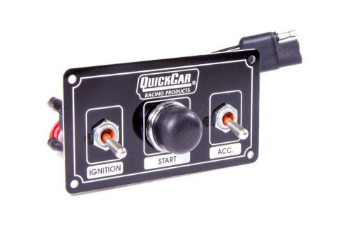 Quickcar racing products 4-5/8 x 2-1/2 in dash mount switch panel p/n 50-820