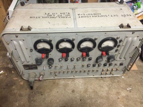 Bendix electric power division regulator &amp; supervisory panel test set 60b48