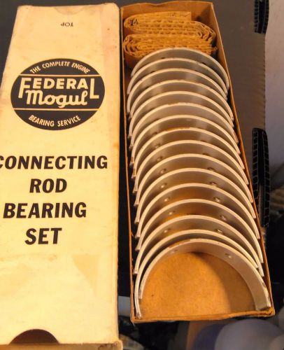 Vintage nos federal mogul connecting rod bearing set rs-2 2000 cpa-10 1954-1962
