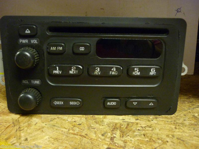 00-04 chevrolet cavalier impala  radio single disc cd player 10315119 *