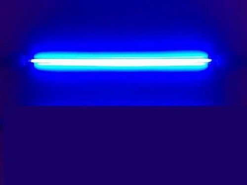 12&#034; blue neon tube interior undercar underbody glow lights 1pc car truck grille