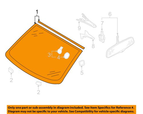 Audi oem 08-15 q7-windshield glass 4l0845099knvb