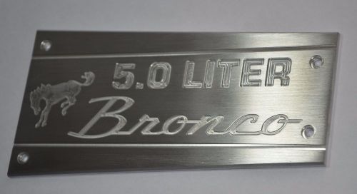 Bronco billet aluminum 5.0l intake manifold plate, plaque