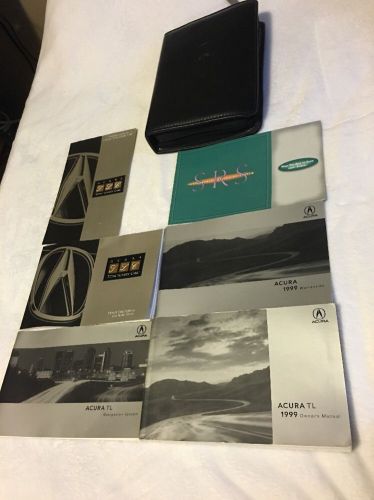 1999 acura tl owners manual with case storage glove box book handbook