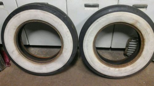 Denman   wide whitewall tires 6.00x16