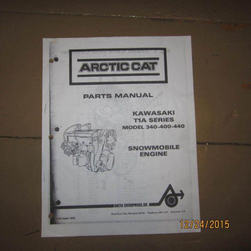 Vintage 1971 arctic cat t1a engine illustrated parts list copy 71 340 400 440