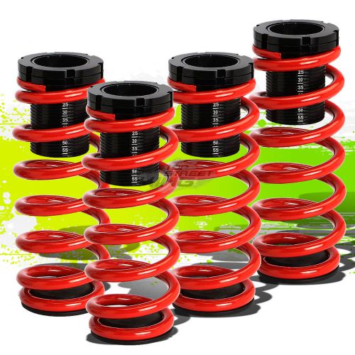 For 85-98 vw golf/jetta front+rear racing coilover 1-3&#034;lowering coil spring red
