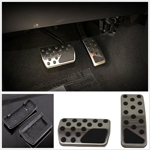 2pc fuel gas &amp;brake foot pedal cover for 11-16 jeep grand cherokee dodge durango