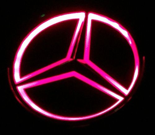 Red universalreplica led illuminated star emblem for mercedes benz a b c e m r