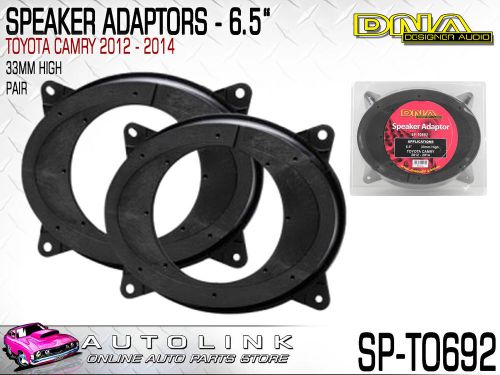 Dna speaker adaptors suit toyota camry 2012-2014 6.5&#034; round 33mm high (pair)