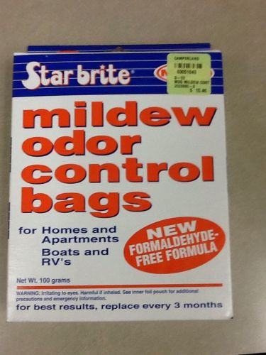 Mildew odor control bags